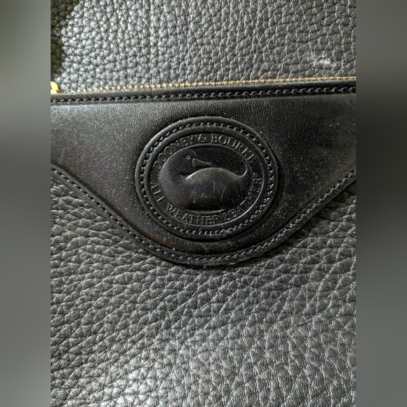 Dooney& Bourke All Weather Leather Black Bag (used) - Picture 1 of 2